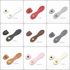 Purse Clasp Replacement, Leather With Snap Closure, Wallet Clutch Handbag Clip Button Fasteners Buckle, DIY Sewing Replacement