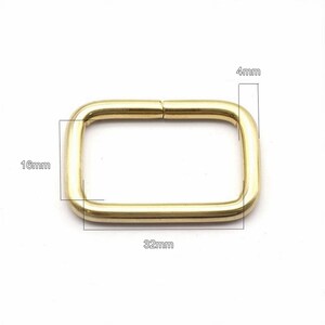 Metal Rectangle Rings Buckles, Brass Adjustable Square Connector for ...