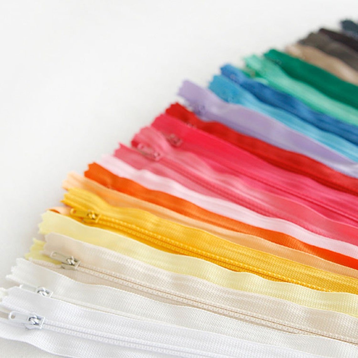 10 Pieces Multi Color Short Zippers Nylon Zippers 8 Inches Etsy