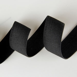 Thick Elastic Band, Elastic Ribbon, Elastic Headbands, Black & White Flat Flexible Sewing Elastic Accessories 15-50mm image 2