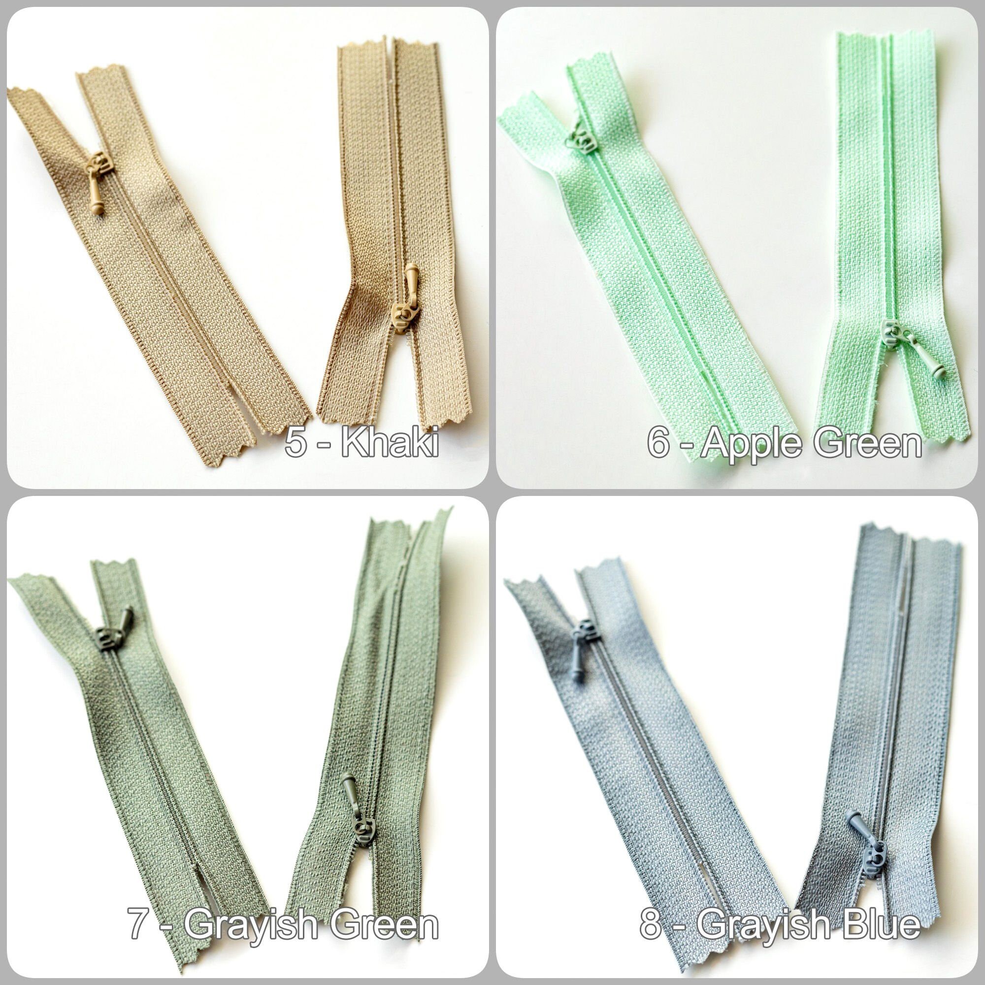 2.32.7 Super Tiny Doll Sized Zippers, Close End Micro Zipper, Ideal for Doll Overcoats/jacket