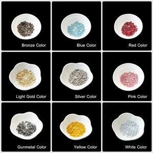 Tiny Buttons for Dolls, 4mm Miniature Doll Buttons, Micro Cute Bunny Charm Button Accessory,Pefect for Doll Clothing/Outfits Sewing, 9 Color