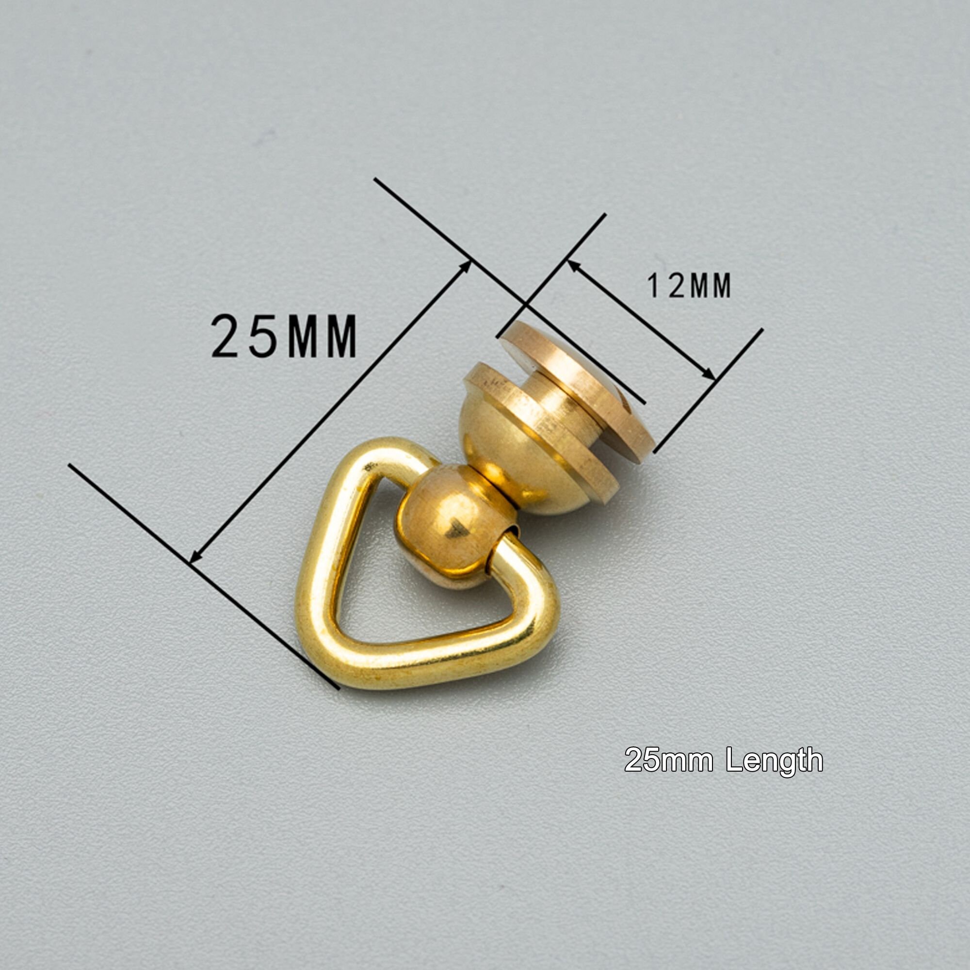 Rivets Forkey Rings Screw Rivets Swivel D Ring,solid Brass Studs Back Pull Ring Button ...