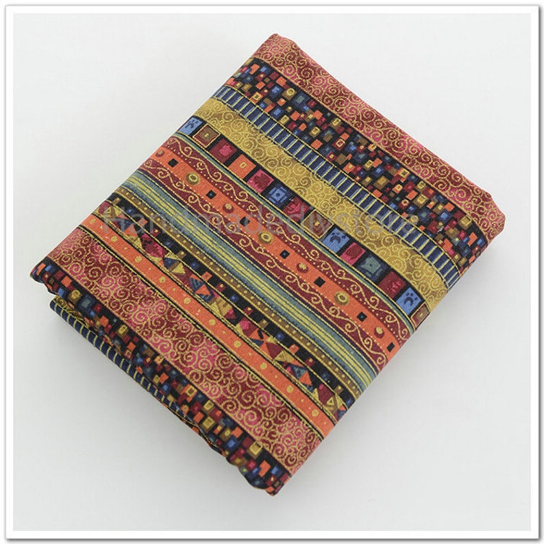 Bohemian Fabrics, Ethnic Fabrics, Tribal Fabrics, Native Boho Stripe