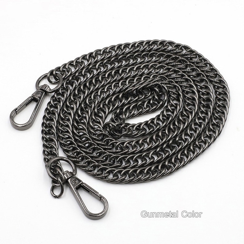 Bag Chain Strap, Metal Crossbody Bag Strap With Hooks, Replacement ...