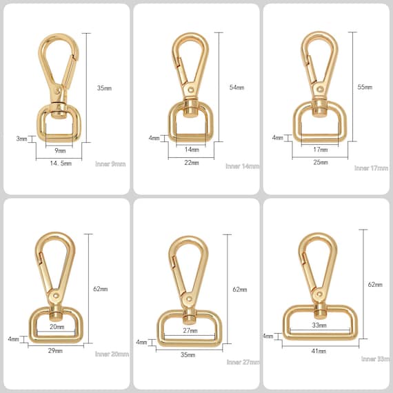 50 PièCes Fermoirs Pivotants En MéTal LanièRe Mousqueton