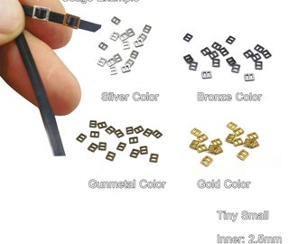 Miniature Doll Clothing Buckles, Inner 2.5mm Doll Apparel Fastener, Tiny Buckle Adornments for Doll Clothing and Accessories, 4 Colors
