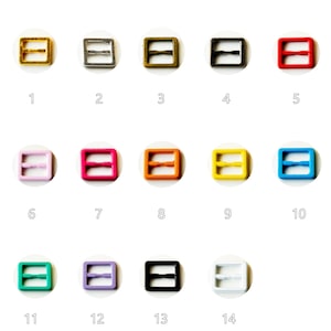 Puppenkleidung Schnallen, quadratische Mini Metallschnallen, BJD Nähgürtel / Geldbörse / Mantel / Taschenherstellung, Lieferung von Puppennähprojekten (Innen 5 * 6 mm)