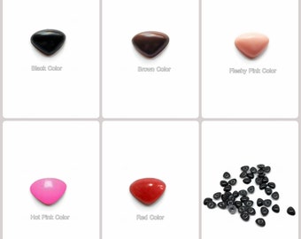 Safety Dog Nose, Animal Amgiurumi Nose, Triangle Toy Doll Nose, Black Brown Pink Red Nose for Teddybear/Crochet/Knitted Project (No Washer)