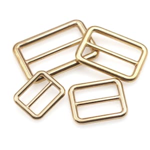 10 Pz Scivoli In Metallo Tri-Glides Filo-Forme Roller Pin Fibbie - Foto 2