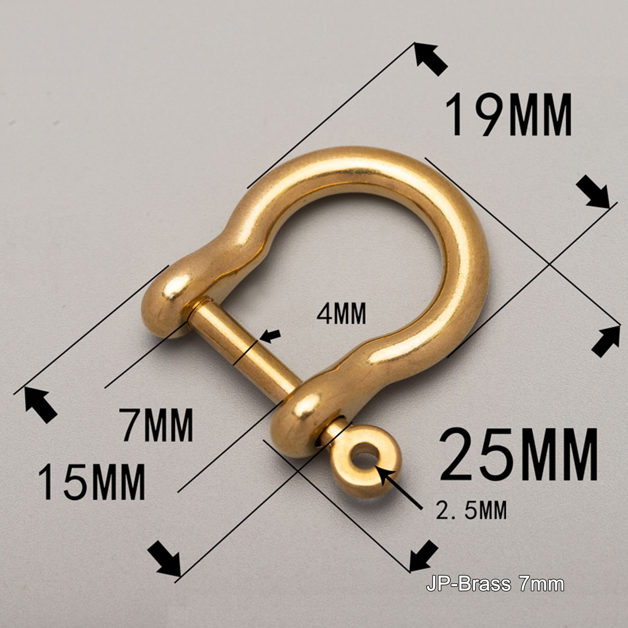 Shackle Rod Brass Anchor Shackle, Screw Clasp Lock,horseshoe D Ring,solid Brass U ...