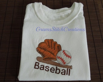 Boy Baseball Shirt, Baseball Shirt, Embroidered Baseball Shirt, Embroidered Shirt, Cotton Baseball Shirt, Embroidered Boys Shirt