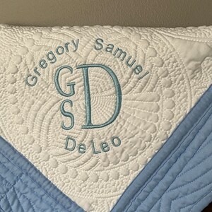 Personalized Baby Quilt Blanket, Monogrammed Baby Quilt Blanket, Personalized Baby Shower Gift, Baby Crib Blanket