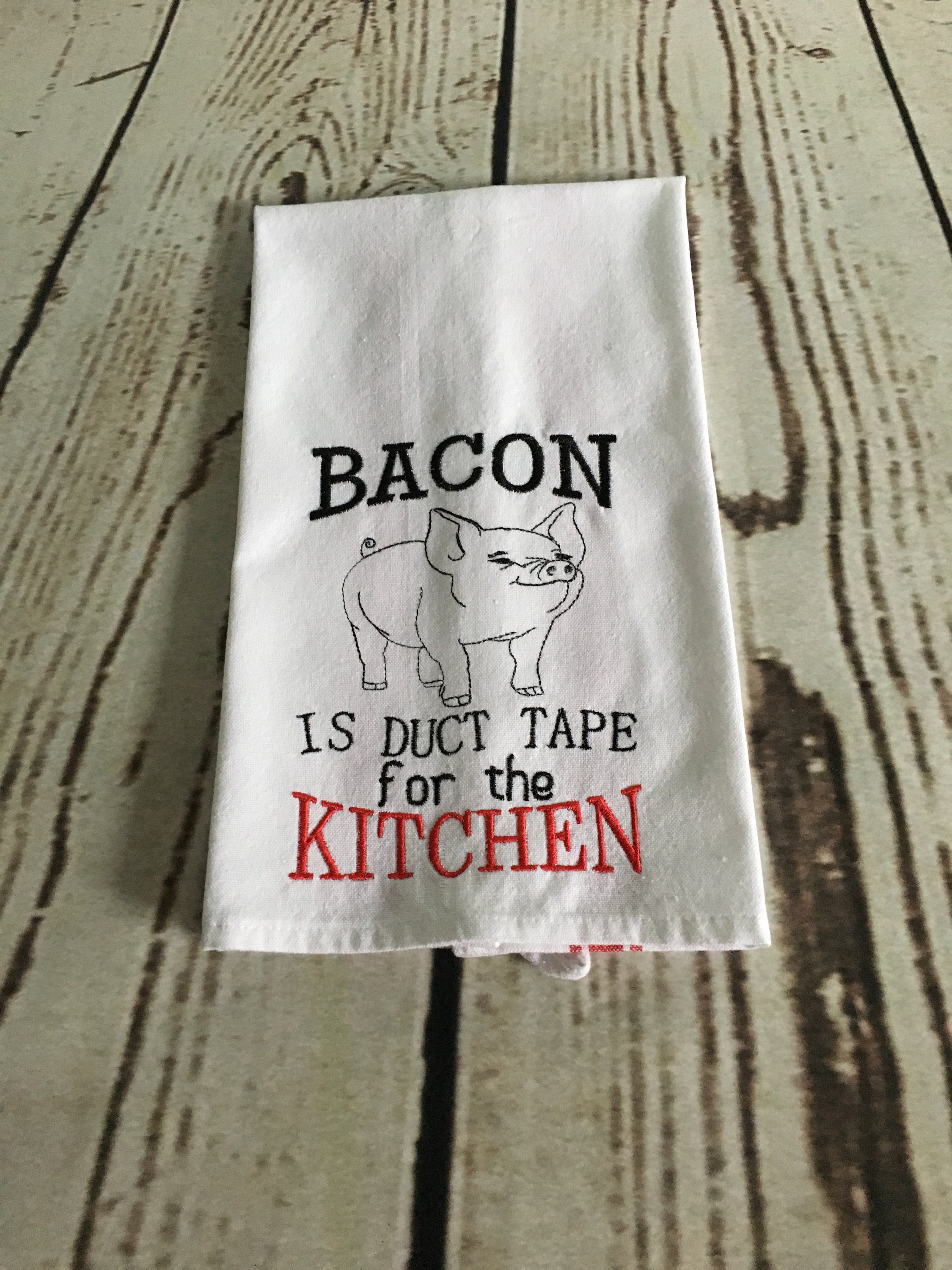 Embroidered Kitchen Towel with saying Kitchen Saying Towels Etsy