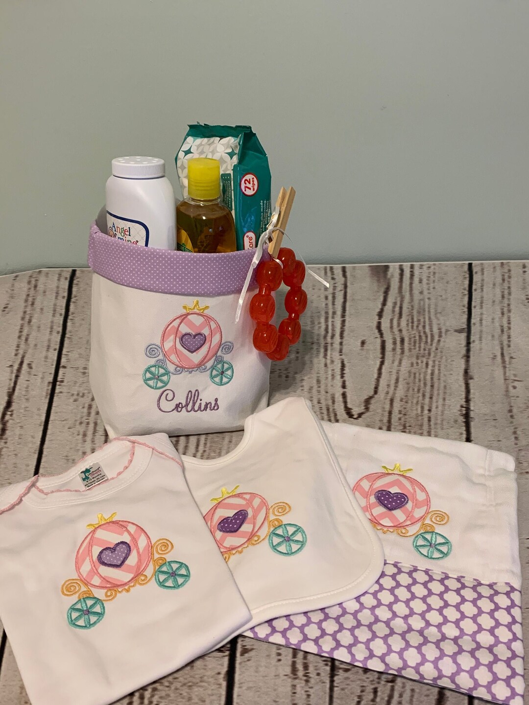 Baby Gift Set, Monogrammed Baby Gift Set, Personalized Baby Gift