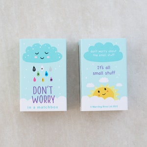 Don't Worry Doll In A Matchbox, Best Friend Gift, Positivity Gift, image 5