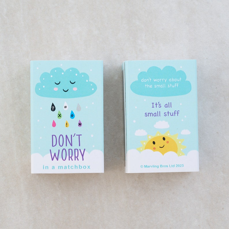 Don't Worry Doll In A Matchbox, Best Friend Gift, Positivity Gift, image 5