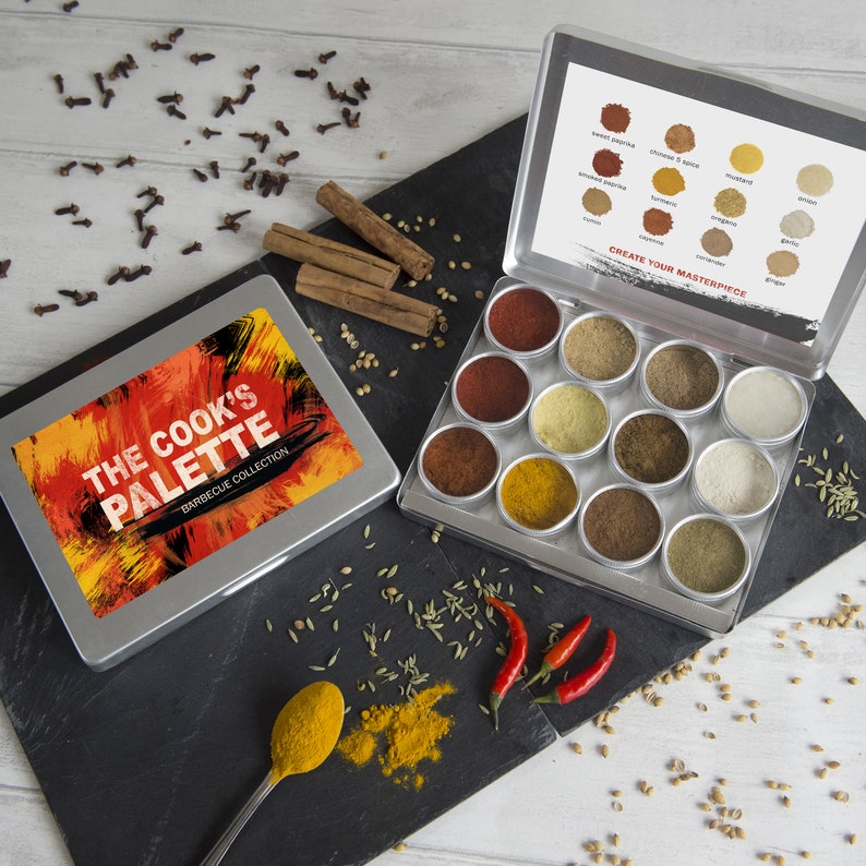 Make Your Own Barbecue Rub Kit Gift For Him Spice Rack Etsy
