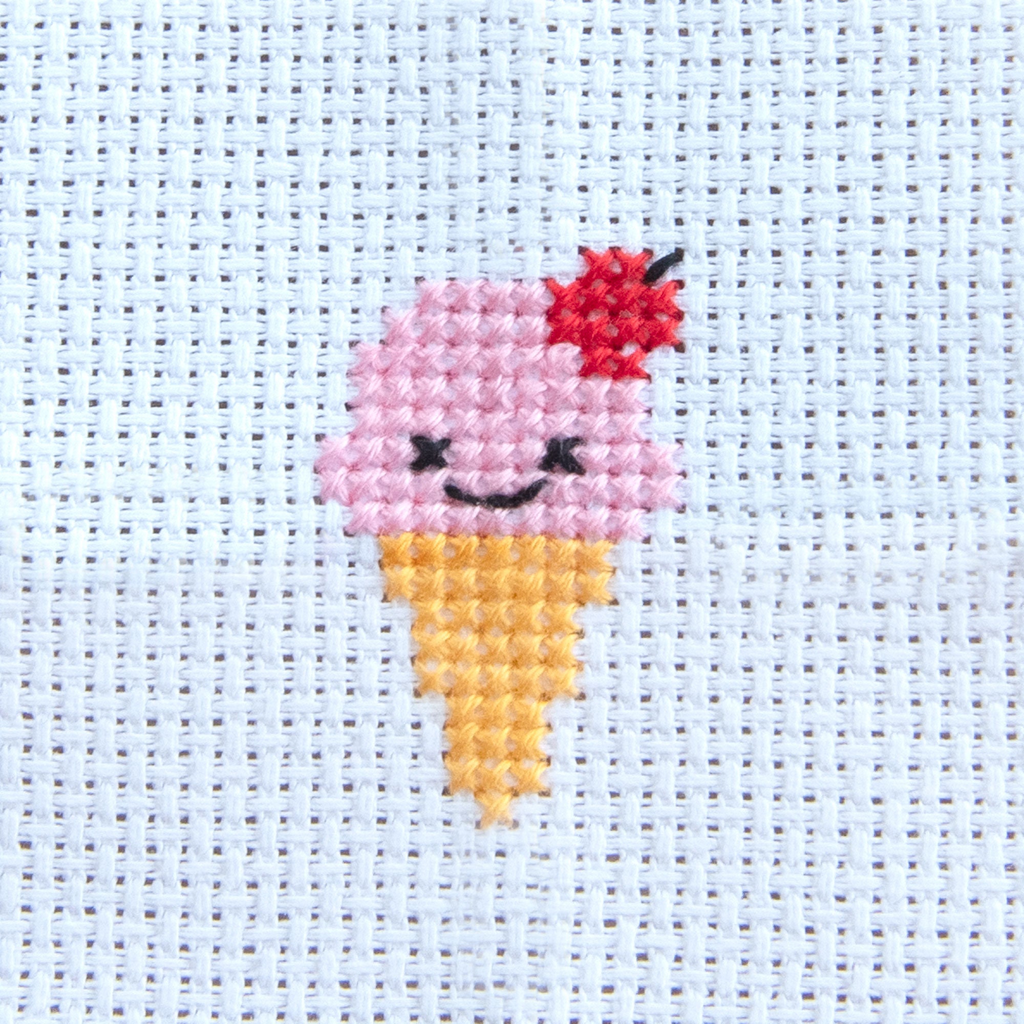 Tiny Ice Cream Cross Stitch Pattern – Cross Stitch Foxy