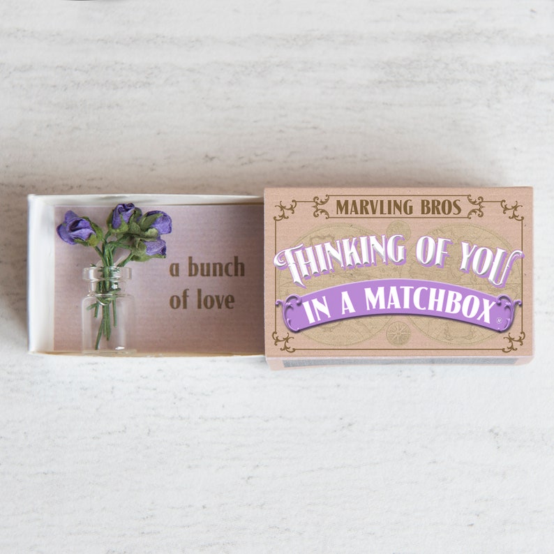 Thinking Of You Gift In A Matchbox, Sympathy Gifts, Sympathy Cards, Condolence Card, Thinking Of You Card, Sorry For Your Loss, Matchbox image 9