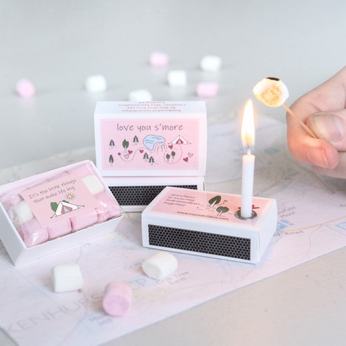 Mini Marshmallow Toasting Kit in A Matchbox Birthday Gift for Etsy
