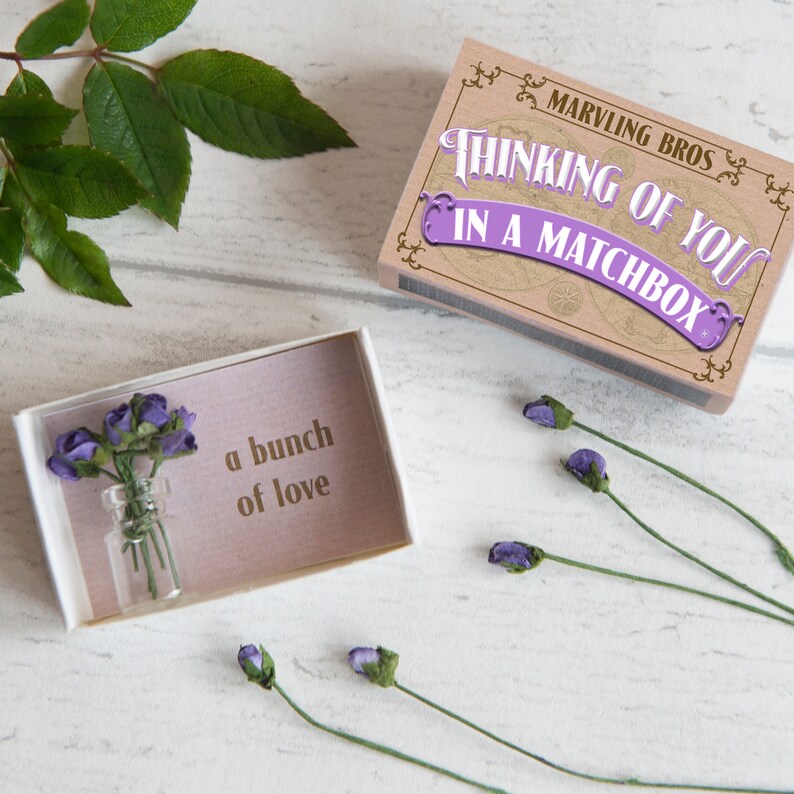 Thinking of You Gift in A Matchbox Sympathy Gifts Sympathy Etsy UK
