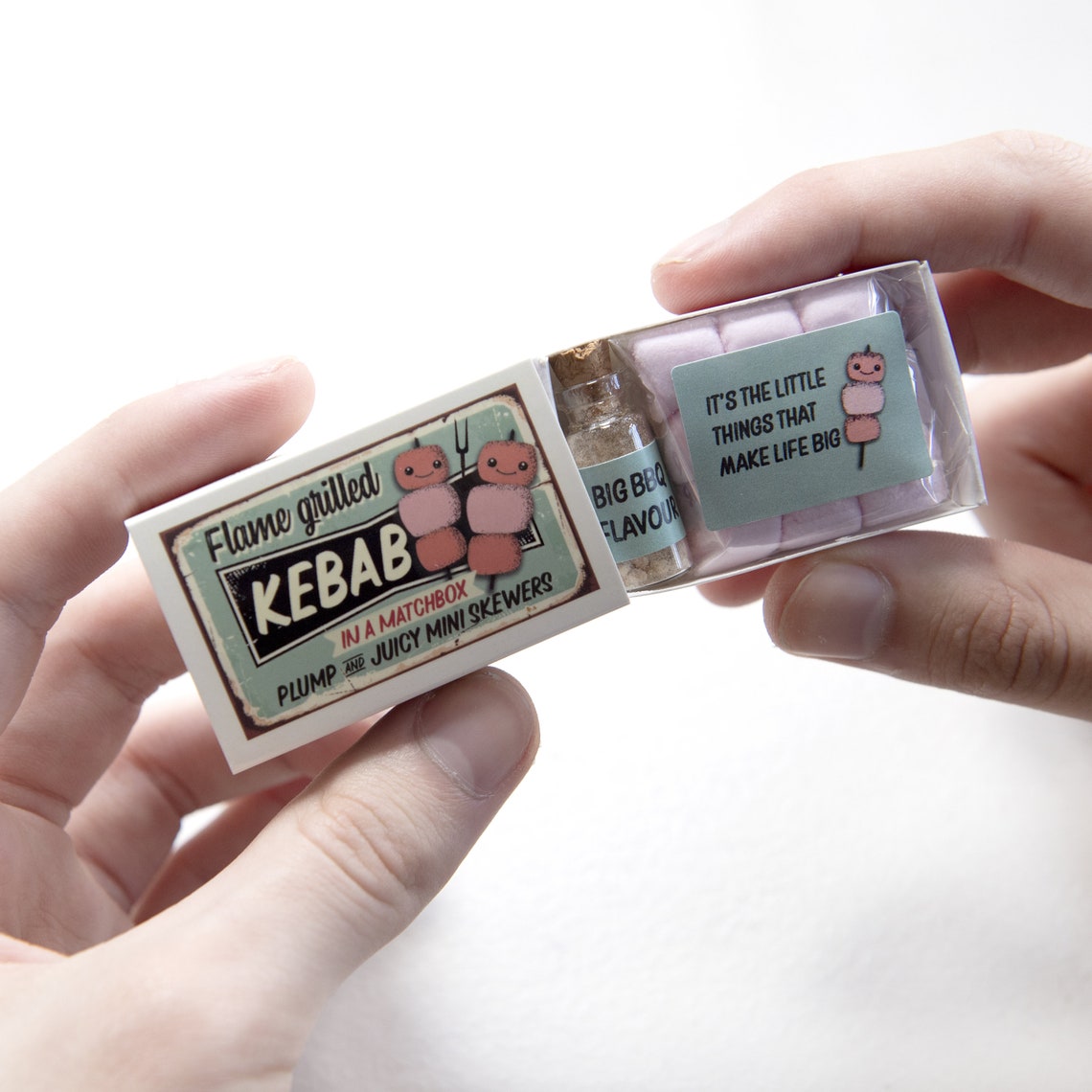 Mini Kebab Toasting Kit in A Matchbox Mini Marshmallow Etsy UK
