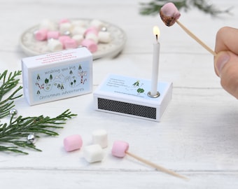 Christmas Mini Marshmallow Toasting Kit, Kids Stocking Filler, Secret Santa Gift, Best Friend Gift, Christmas Sweets