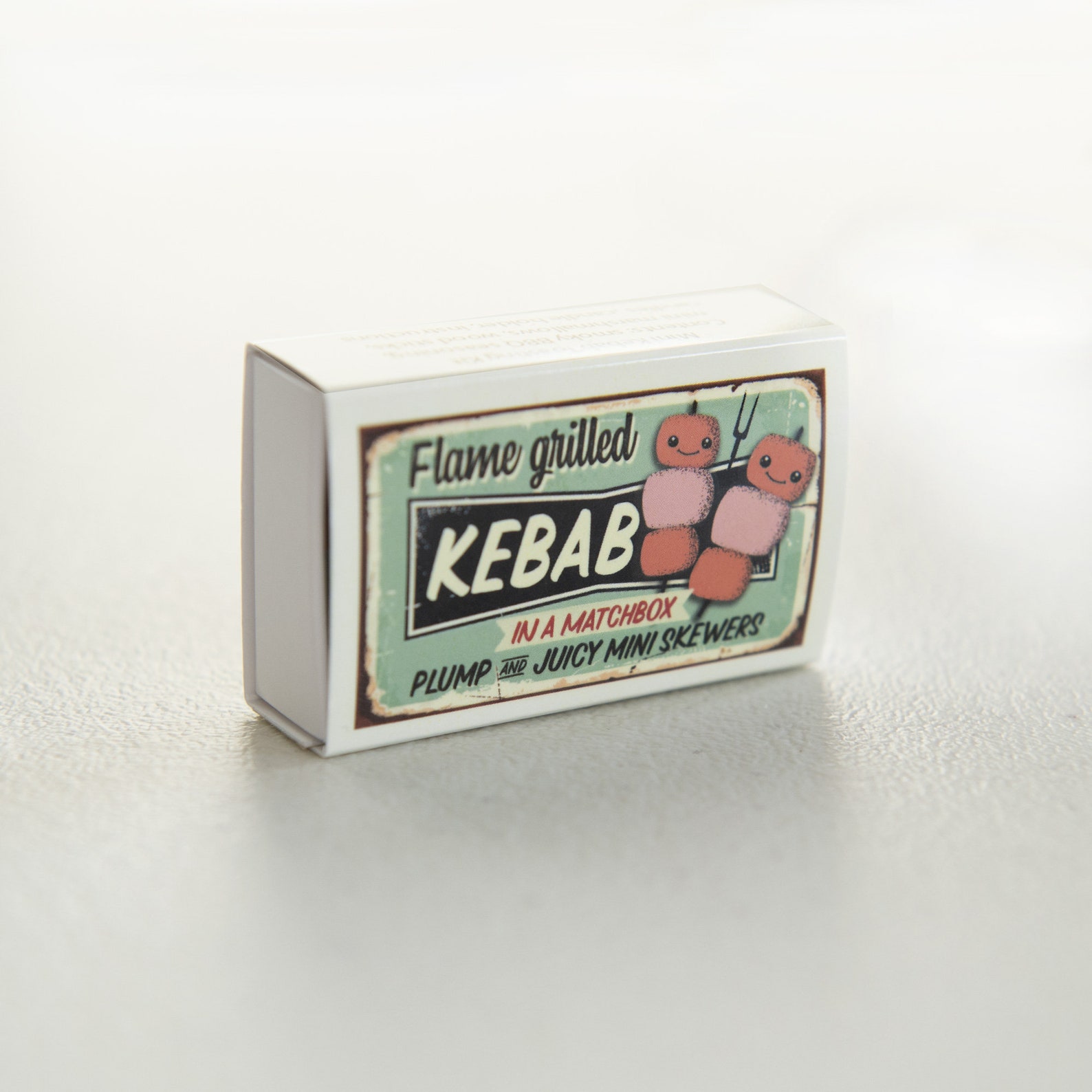 Mini Kebab Toasting Kit in A Matchbox Mini Marshmallow Etsy UK