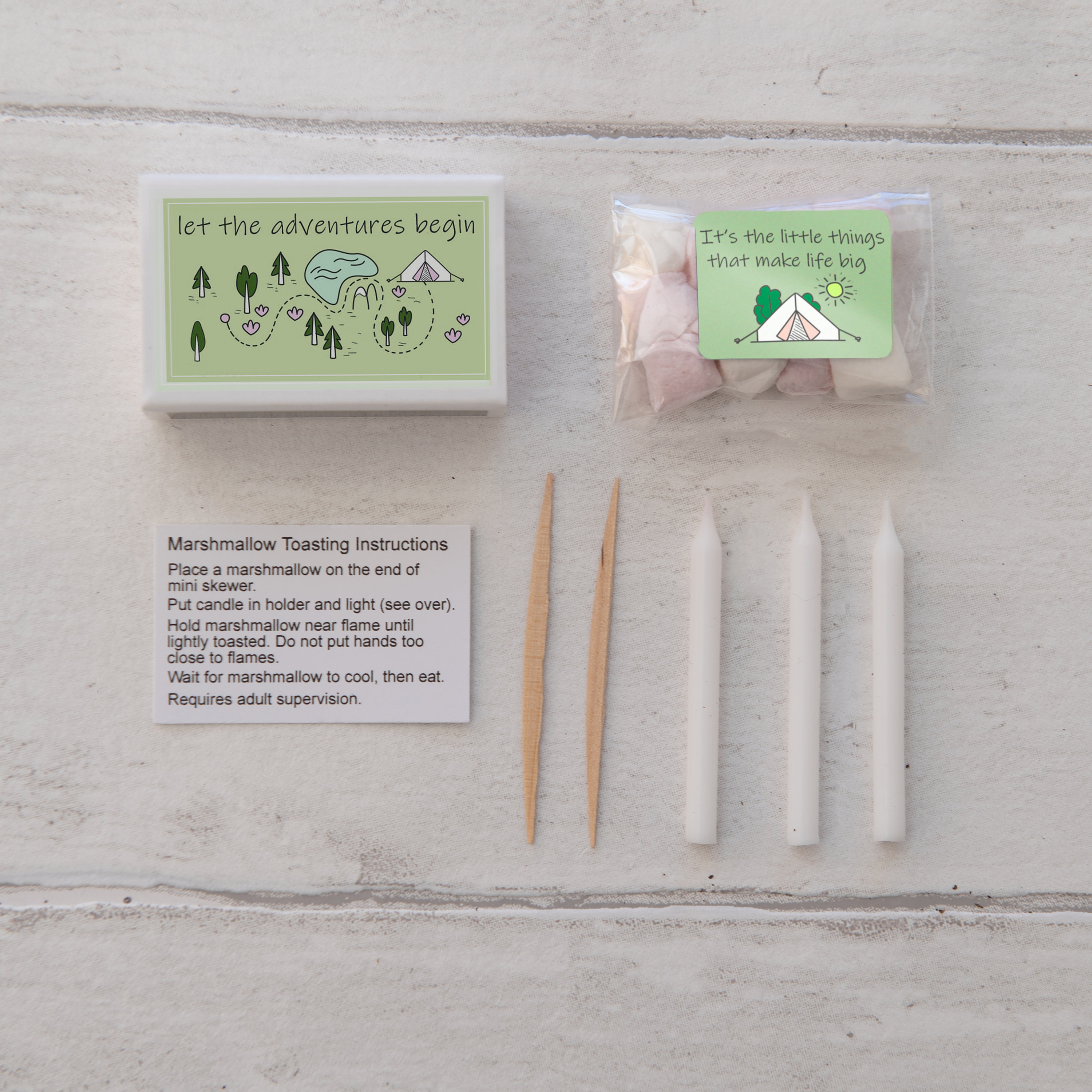 Mini Marshmallow Toasting Kit in A Matchbox Birthday Gift for Etsy UK