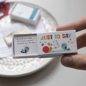 Juste pour dire « FAIRE UN VOEU », message secret au point de croix, carte d'anniversaire alternative