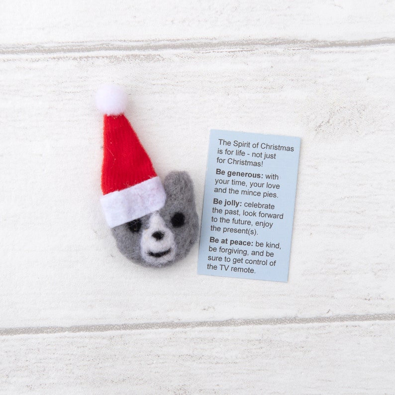 Wolf Christmas Spirit Animal Gift In A Matchbox, Wolf Gift, Cute Stocking Filler, Best Friend Gift, Secret Santa Gift image 3