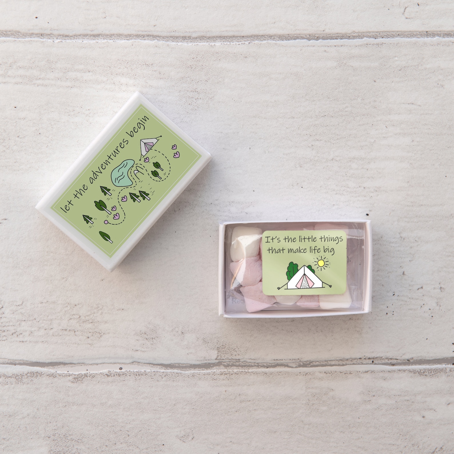 Mini Marshmallow Toasting Kit In A Matchbox Birthday Gift For Etsy