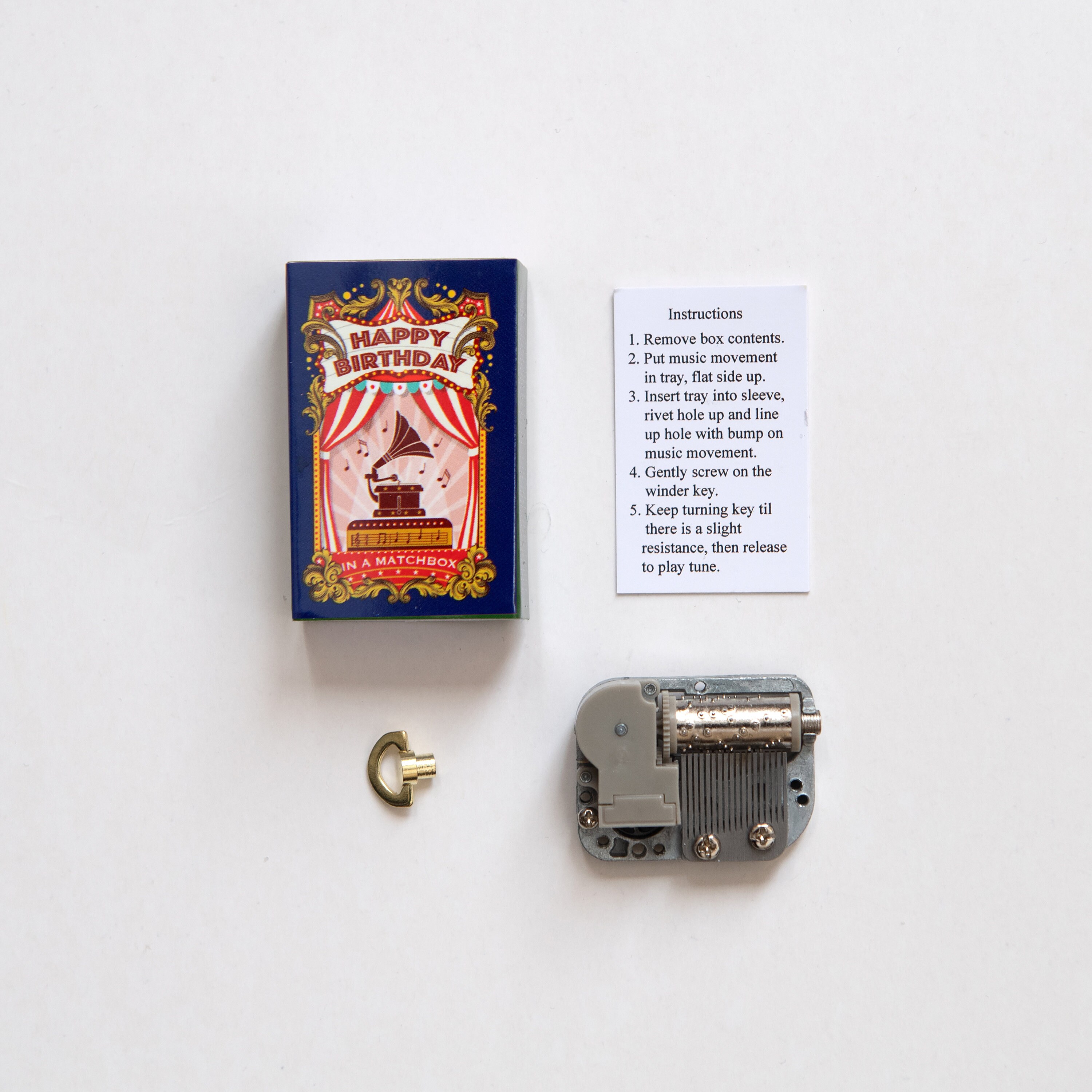 Happy Birthday Music Box Kit in A Matchbox Birthday Gift for Etsy UK