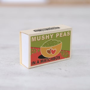 Mushy Peas In A Matchbox, Girlfriend Gift, Wife Gift, Best Friend Gift, Green Freshwater Pearls, Best Friend Card, Peas In A Pod image 4
