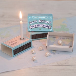 Happy Birthday In A Matchbox, Birthday Gifts For Her, Birthday Card, Best Friend Gift, Gift For Her, 21st Birthday gift, 18th Birthday Gift