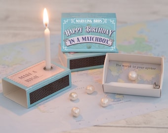 Happy Birthday In A Matchbox, Birthday Gifts For Her, Birthday Card, Best Friend Gift, Gift For Her, 21st Birthday gift, 18th Birthday Gift