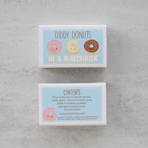 Make Your Own Diddy Donuts In A Matchbox, Miniature Food, Miniature Cooking, Baking Kit, Best Friend Gift, Birthday Gift image 7