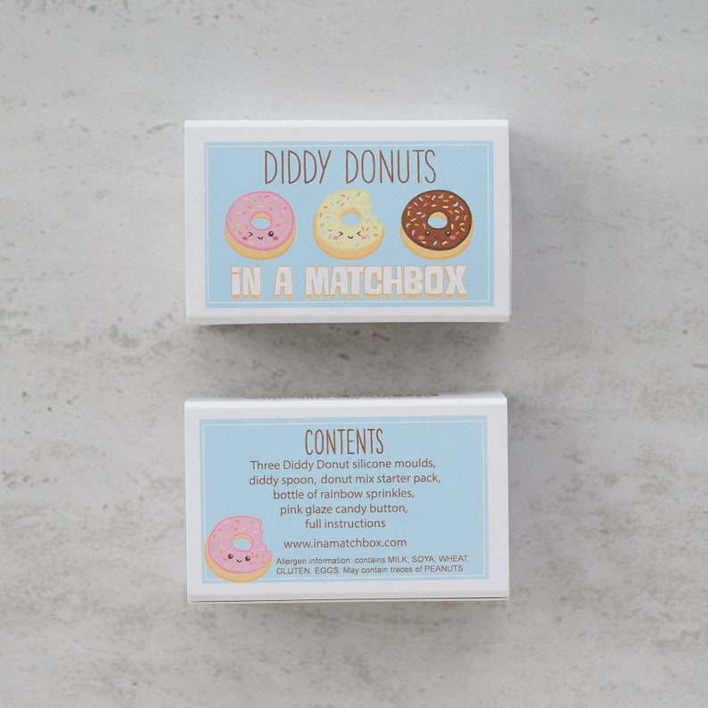 Make Your Own Diddy Donuts In A Matchbox, Miniature Food, Miniature Cooking, Baking Kit, Best Friend Gift, Birthday Gift image 7