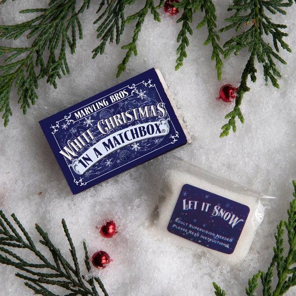 White Christmas In A Matchbox - Instant Snow Gift