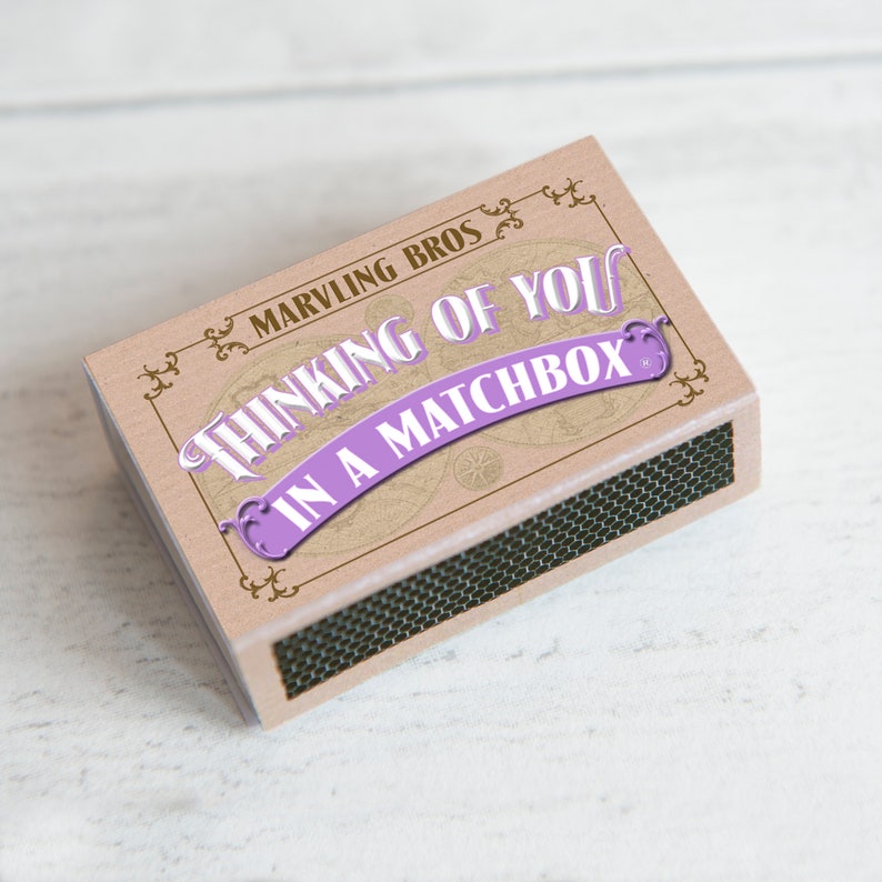 Thinking Of You Gift In A Matchbox, Sympathy Gifts, Sympathy Cards, Condolence Card, Thinking Of You Card, Sorry For Your Loss, Matchbox image 5