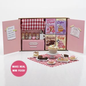 Make Your Own Real Miniature Food Kit With Accessories, Craft Kit For Adults, Mini Diorama, Craft Gift For Her, Real Mini Food
