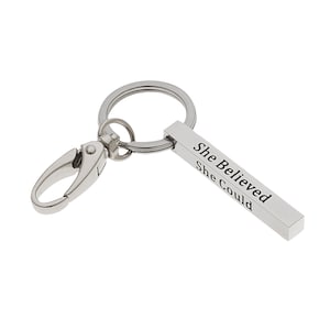 Inspirational Keyring She Believed She Could So She Did Encouragement Keychain, Motivational Gifts, Inspirational Gifts, Graduation Gifts