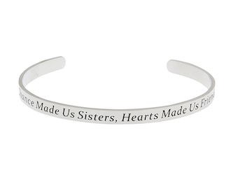 Schwester Armband - Chance Made Us Sisters, Herzen machte uns Freunde, Schwester Schmuck Freundschaft und Geschenke für Frauen