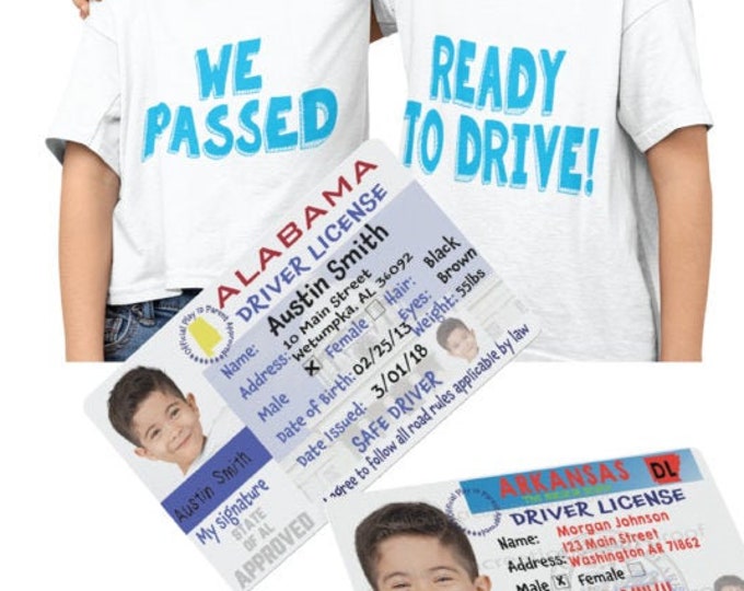 Personalized Kids Play Driver License for Rideon Toys Children's
