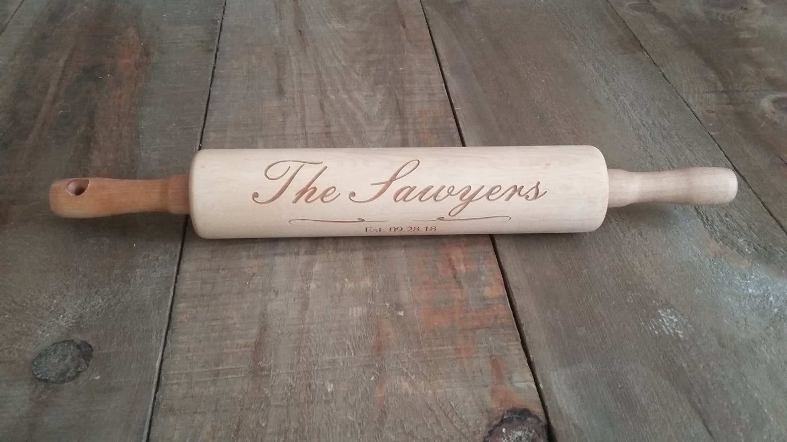 Engraved Custom Rolling Pin Personalized Rolling Pin Etsy