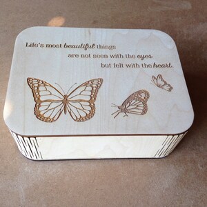 Laser engraved keepsake box image 2