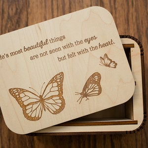 Laser engraved keepsake box image 1