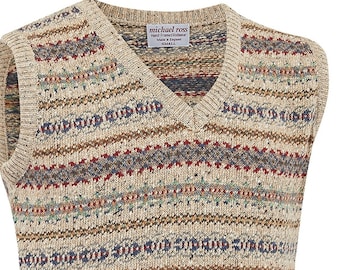 Crest Fair Isle slip over 0012-2747- F30  DONEGAL