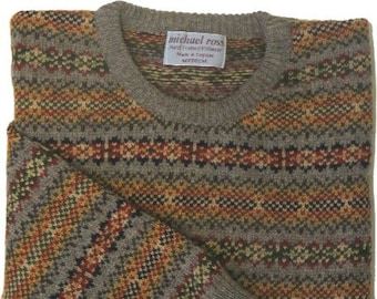 Harvest  Fair Isle crew 0001-2731-F18-Truffle